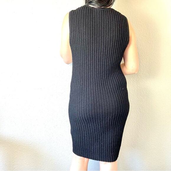 New JAMES PERSE Black Sweater Dress Size 4/ US XL - Picture 3 of 7